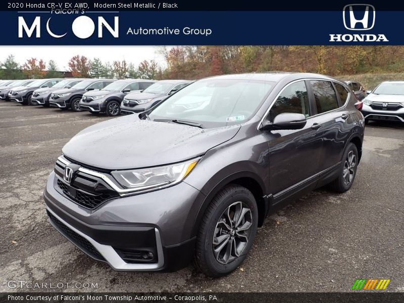 Modern Steel Metallic / Black 2020 Honda CR-V EX AWD