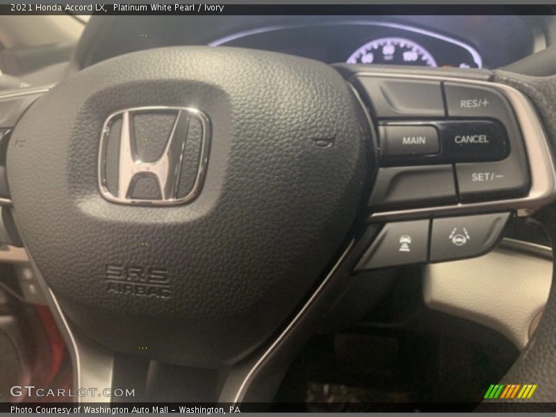 Platinum White Pearl / Ivory 2021 Honda Accord LX