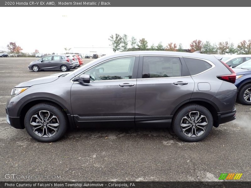 Modern Steel Metallic / Black 2020 Honda CR-V EX AWD