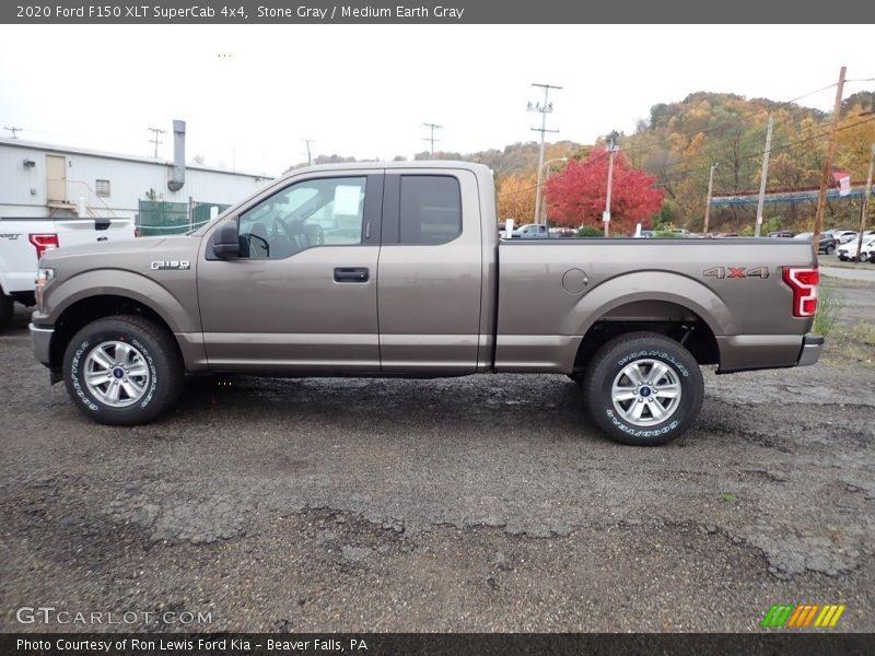 Stone Gray / Medium Earth Gray 2020 Ford F150 XLT SuperCab 4x4