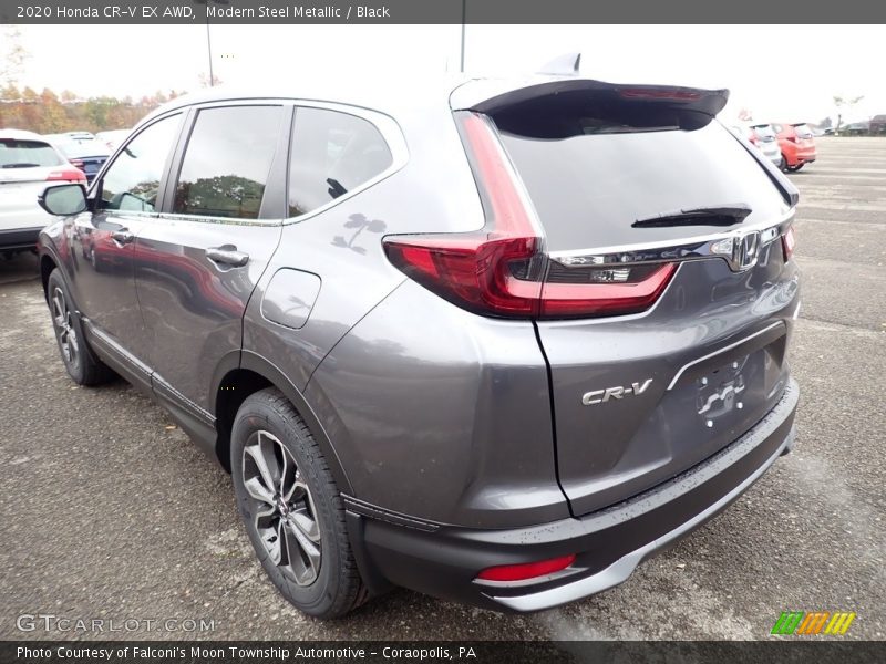 Modern Steel Metallic / Black 2020 Honda CR-V EX AWD