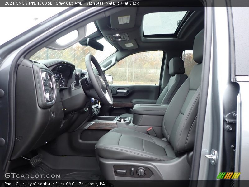 Front Seat of 2021 Sierra 1500 SLT Crew Cab 4WD
