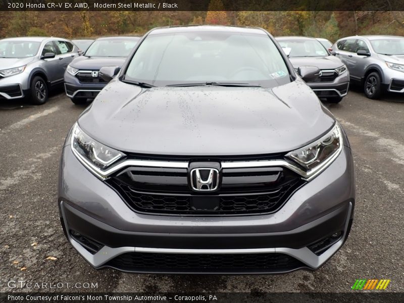 Modern Steel Metallic / Black 2020 Honda CR-V EX AWD