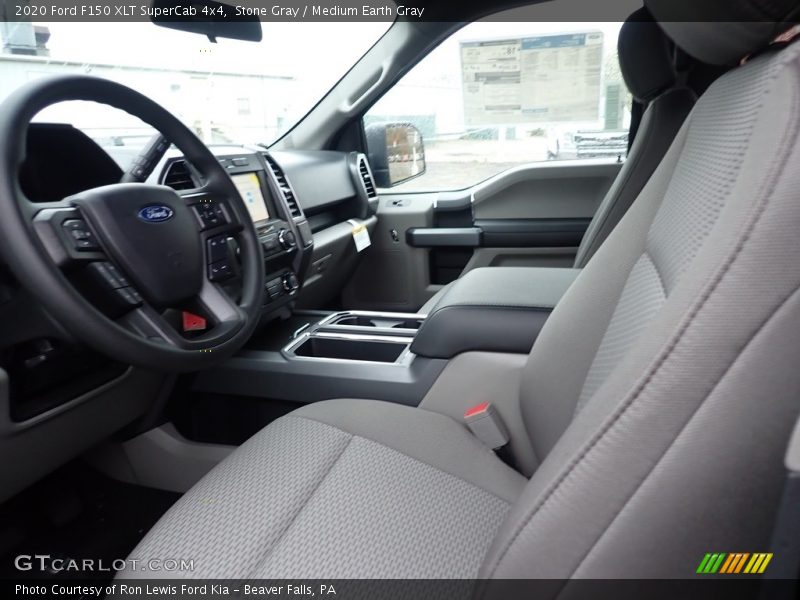 Stone Gray / Medium Earth Gray 2020 Ford F150 XLT SuperCab 4x4
