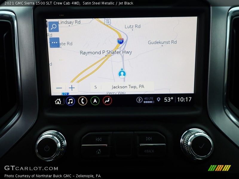 Navigation of 2021 Sierra 1500 SLT Crew Cab 4WD