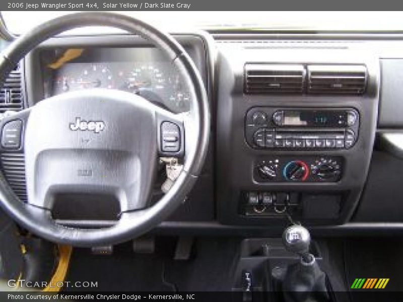 Solar Yellow / Dark Slate Gray 2006 Jeep Wrangler Sport 4x4