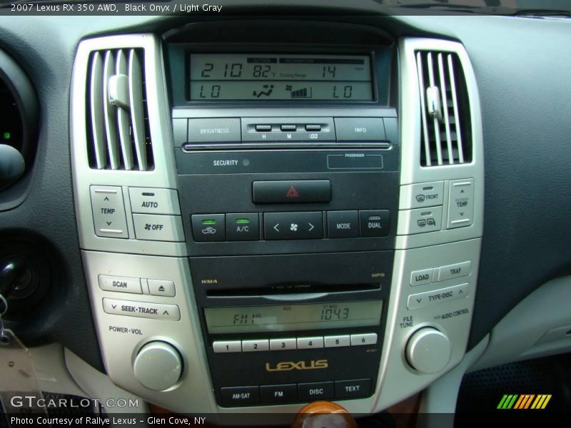 Black Onyx / Light Gray 2007 Lexus RX 350 AWD