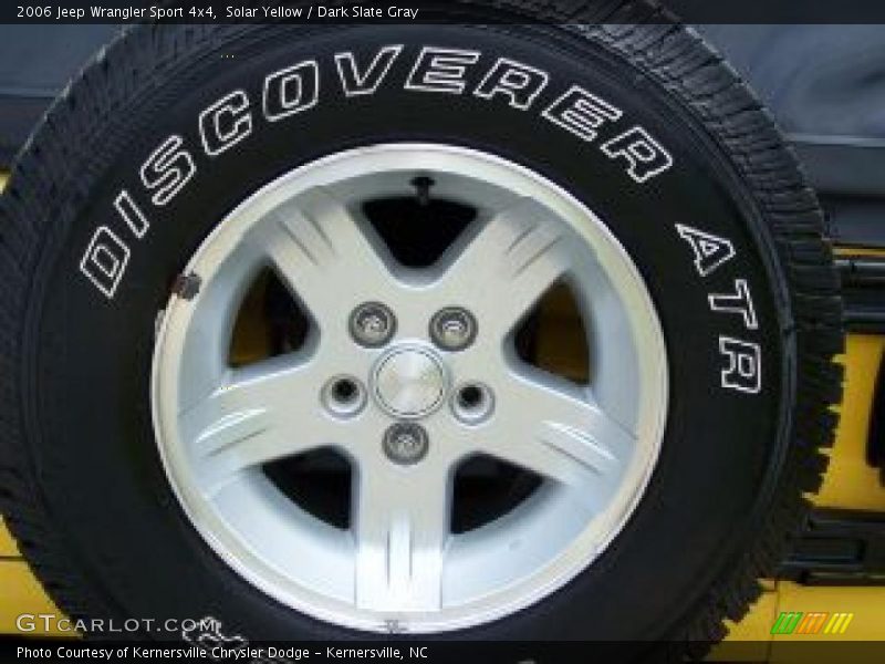 Solar Yellow / Dark Slate Gray 2006 Jeep Wrangler Sport 4x4