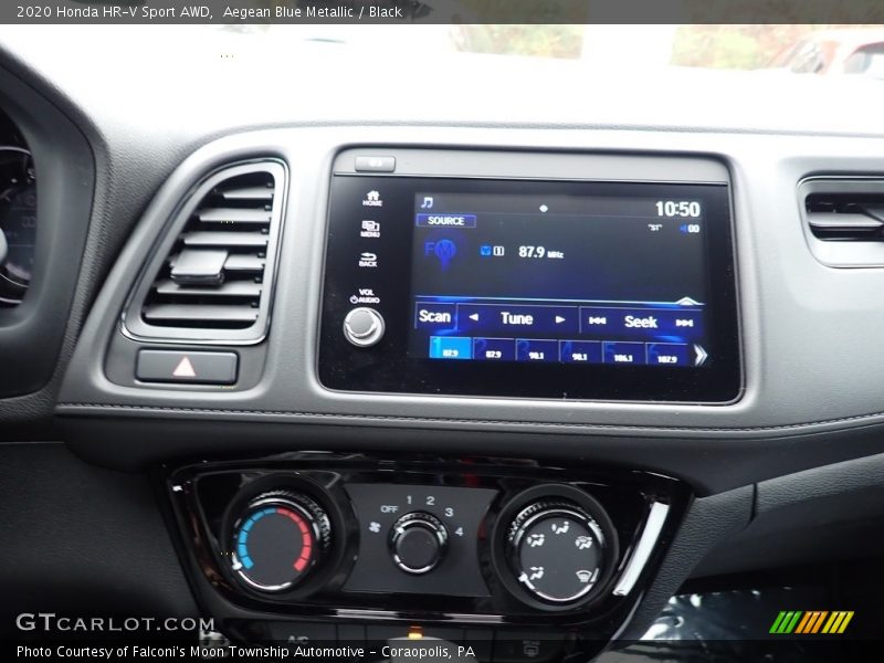 Aegean Blue Metallic / Black 2020 Honda HR-V Sport AWD