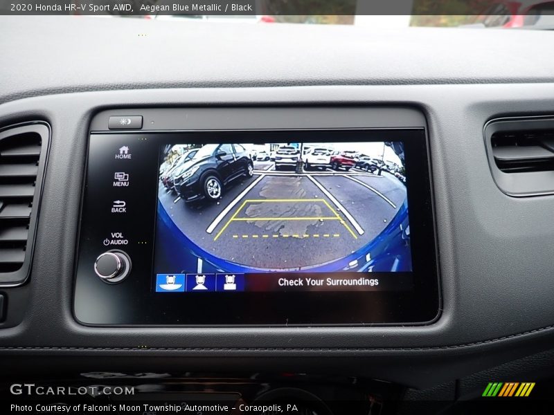 Aegean Blue Metallic / Black 2020 Honda HR-V Sport AWD