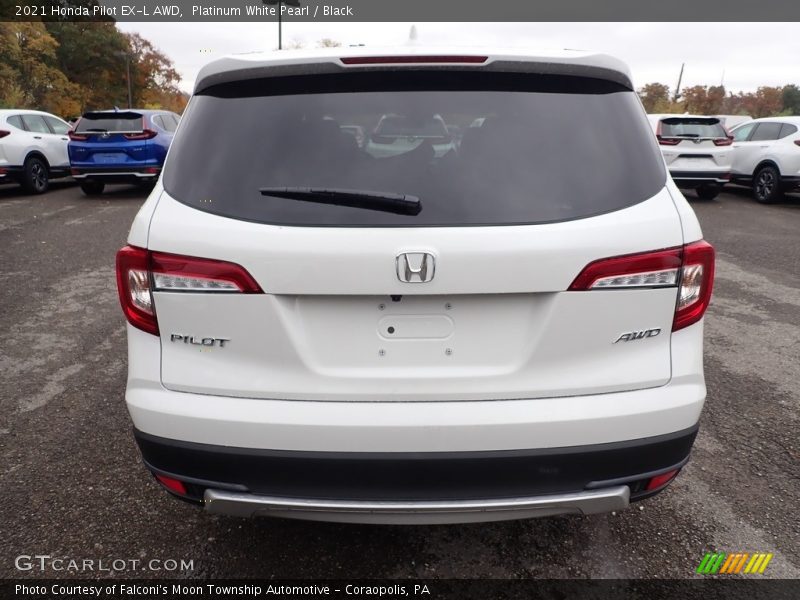 Platinum White Pearl / Black 2021 Honda Pilot EX-L AWD