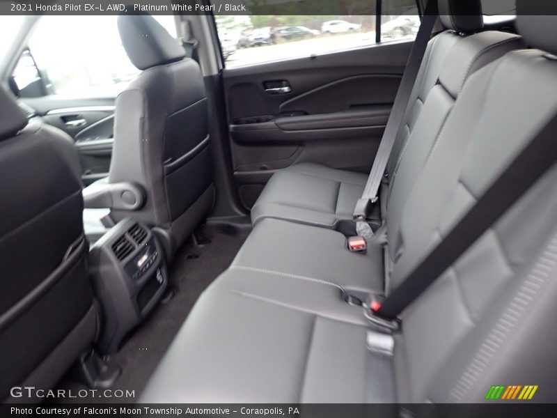 Platinum White Pearl / Black 2021 Honda Pilot EX-L AWD