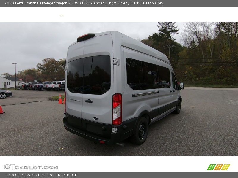 Ingot Silver / Dark Palazzo Grey 2020 Ford Transit Passenger Wagon XL 350 HR Extended