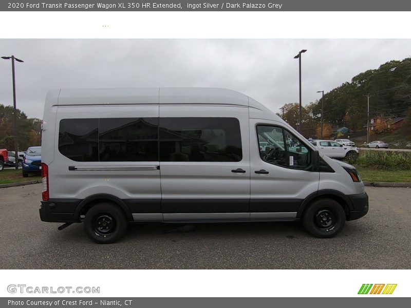 Ingot Silver / Dark Palazzo Grey 2020 Ford Transit Passenger Wagon XL 350 HR Extended