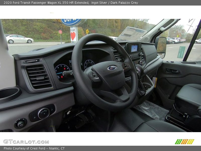 Ingot Silver / Dark Palazzo Grey 2020 Ford Transit Passenger Wagon XL 350 HR Extended