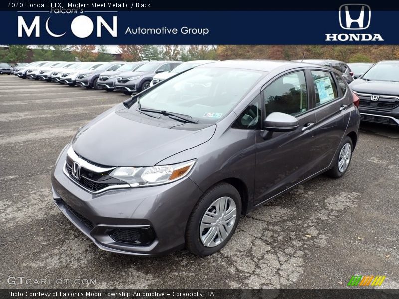 Modern Steel Metallic / Black 2020 Honda Fit LX