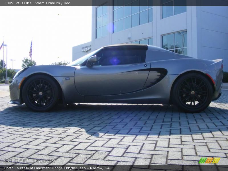 Storm Titanium / Red 2005 Lotus Elise