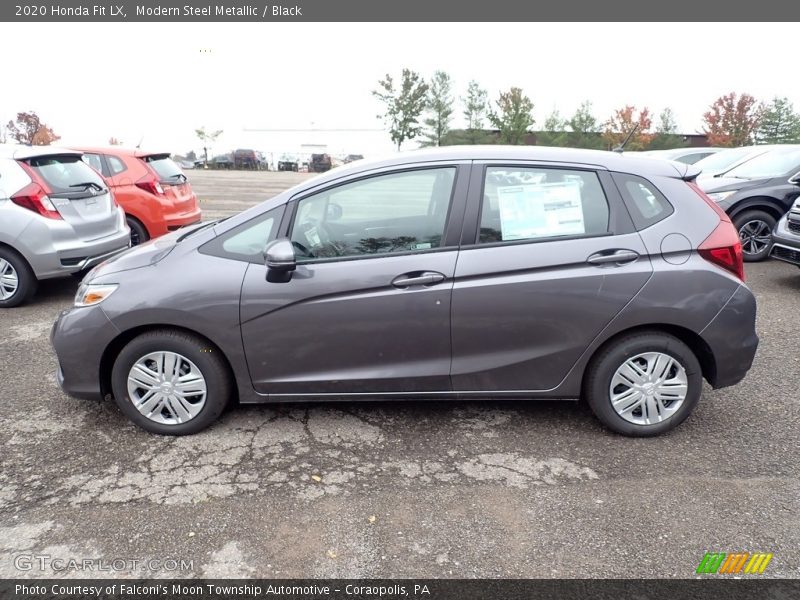 Modern Steel Metallic / Black 2020 Honda Fit LX