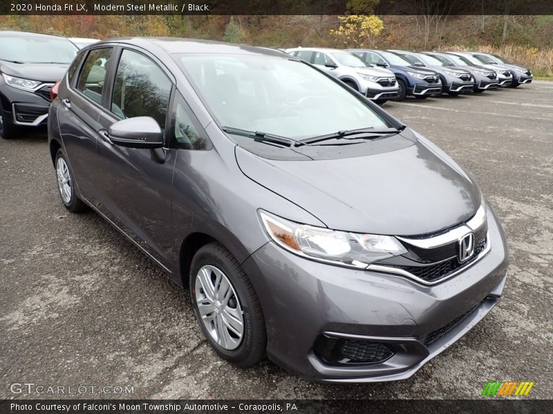 Modern Steel Metallic / Black 2020 Honda Fit LX