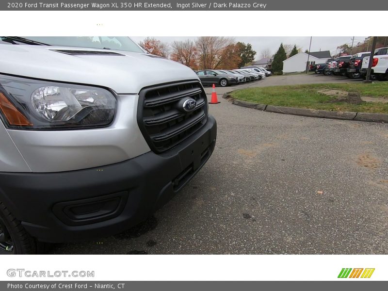 Ingot Silver / Dark Palazzo Grey 2020 Ford Transit Passenger Wagon XL 350 HR Extended