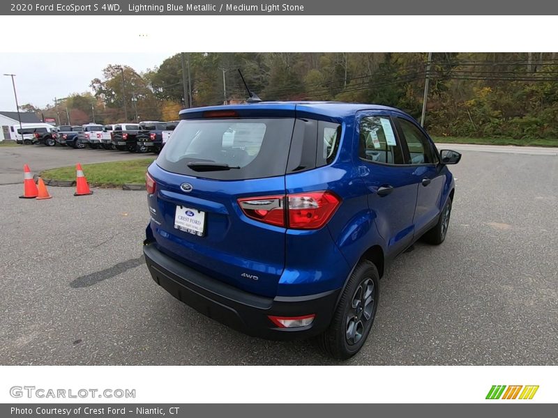 Lightning Blue Metallic / Medium Light Stone 2020 Ford EcoSport S 4WD
