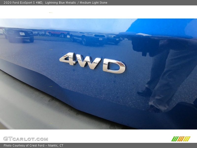 Lightning Blue Metallic / Medium Light Stone 2020 Ford EcoSport S 4WD