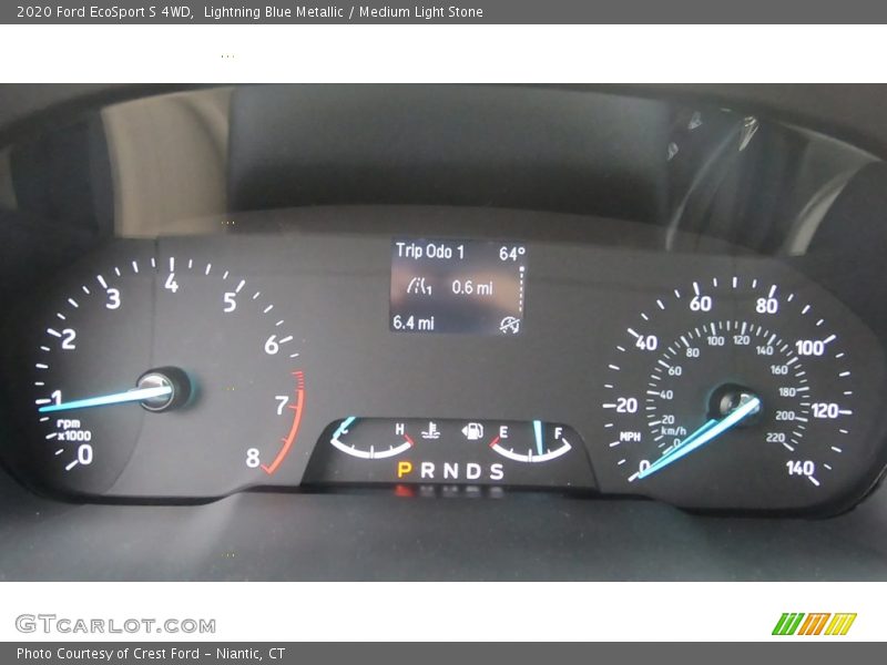 Lightning Blue Metallic / Medium Light Stone 2020 Ford EcoSport S 4WD