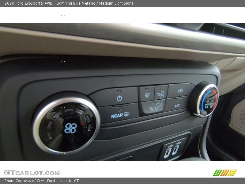 Lightning Blue Metallic / Medium Light Stone 2020 Ford EcoSport S 4WD
