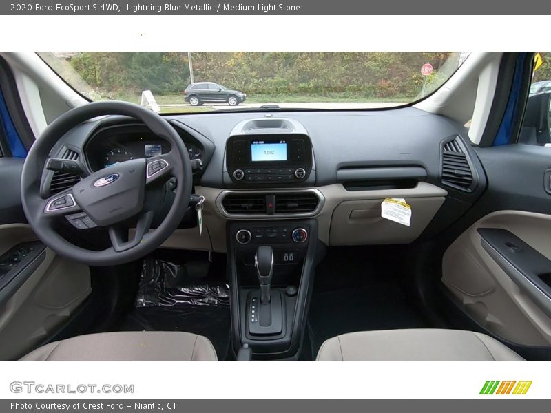 Lightning Blue Metallic / Medium Light Stone 2020 Ford EcoSport S 4WD