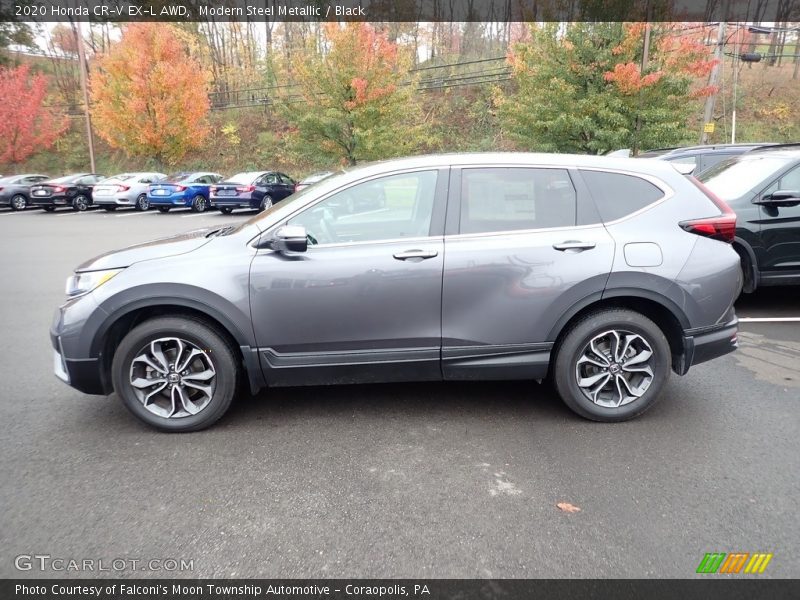 Modern Steel Metallic / Black 2020 Honda CR-V EX-L AWD