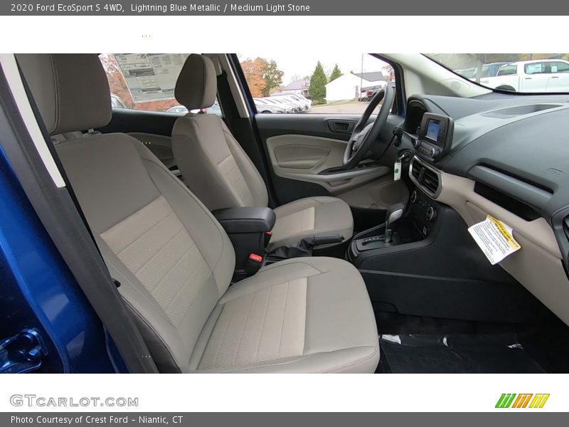 Lightning Blue Metallic / Medium Light Stone 2020 Ford EcoSport S 4WD