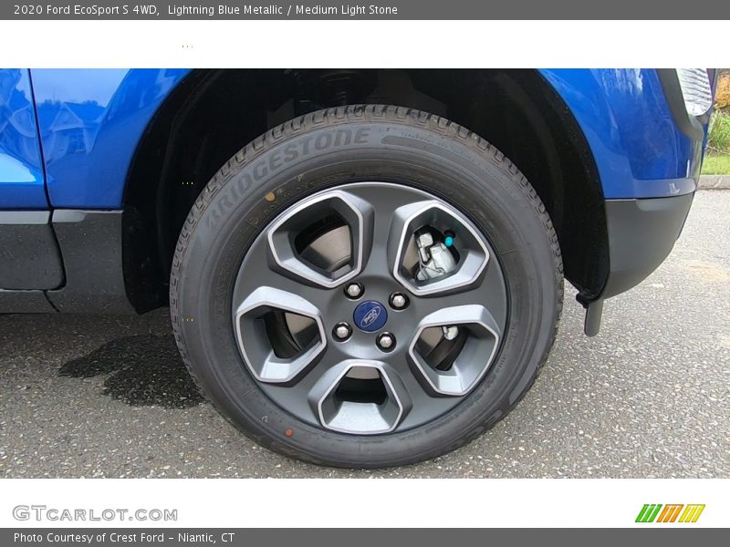 Lightning Blue Metallic / Medium Light Stone 2020 Ford EcoSport S 4WD