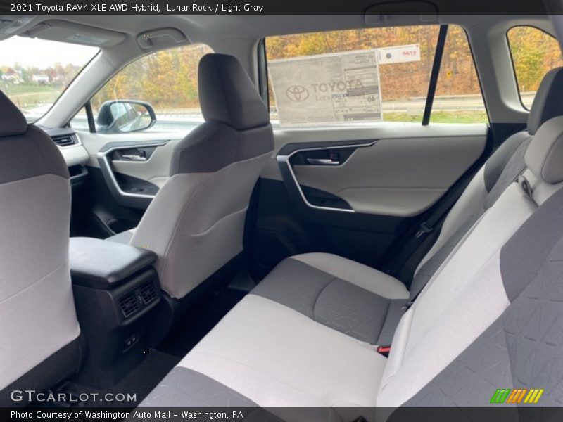 Rear Seat of 2021 RAV4 XLE AWD Hybrid