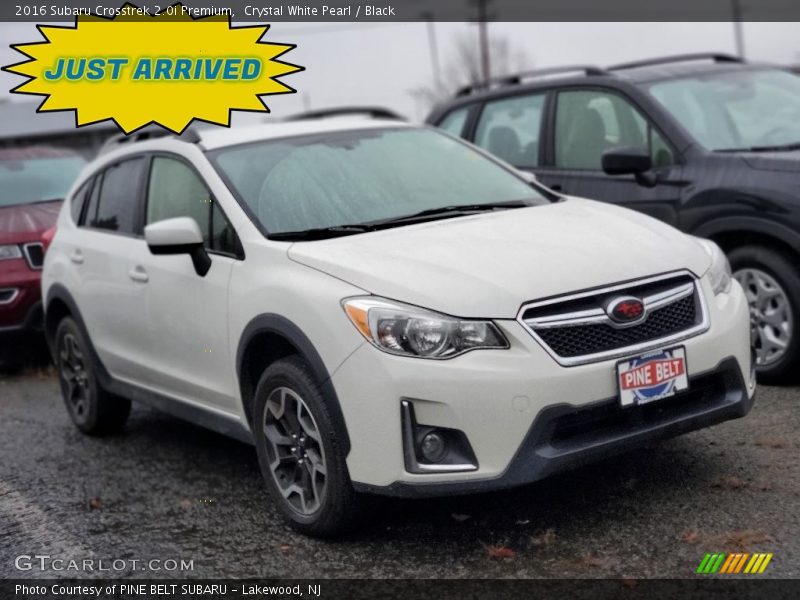 Crystal White Pearl / Black 2016 Subaru Crosstrek 2.0i Premium