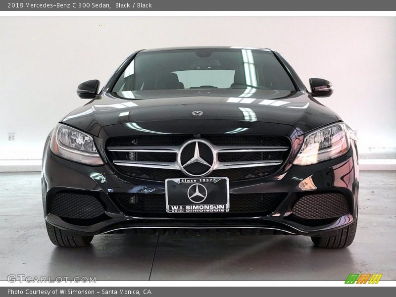 Black / Black 2018 Mercedes-Benz C 300 Sedan
