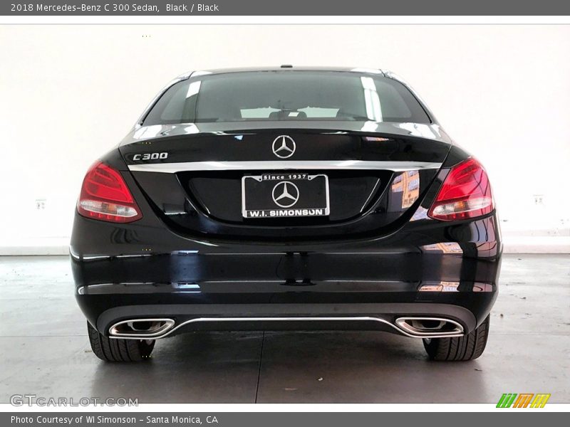Black / Black 2018 Mercedes-Benz C 300 Sedan