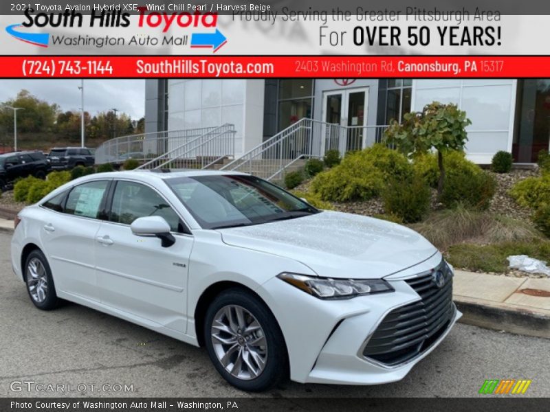 Wind Chill Pearl / Harvest Beige 2021 Toyota Avalon Hybrid XSE