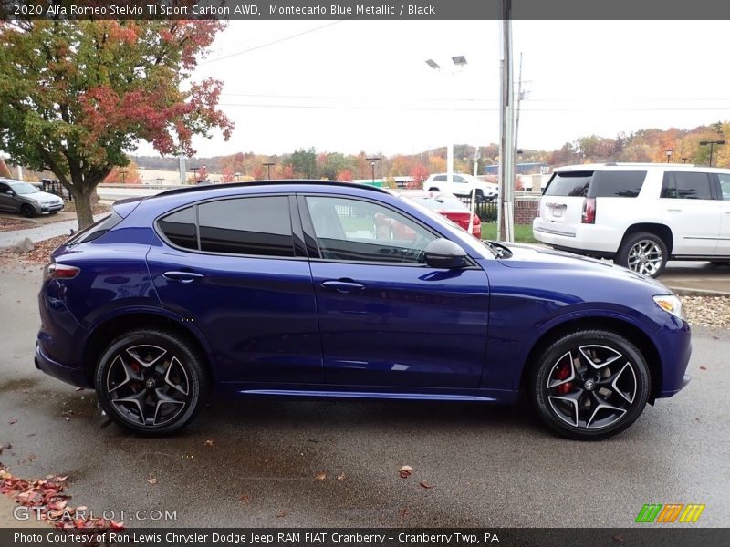 Montecarlo Blue Metallic / Black 2020 Alfa Romeo Stelvio TI Sport Carbon AWD
