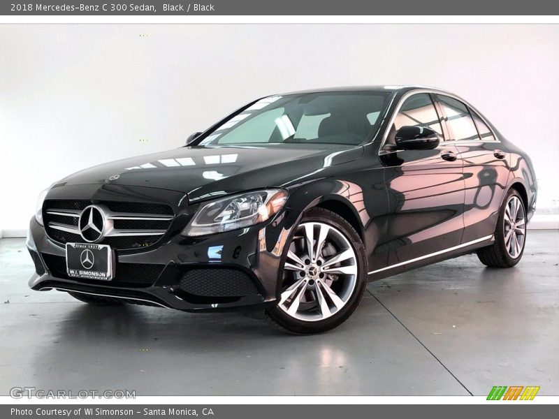Black / Black 2018 Mercedes-Benz C 300 Sedan