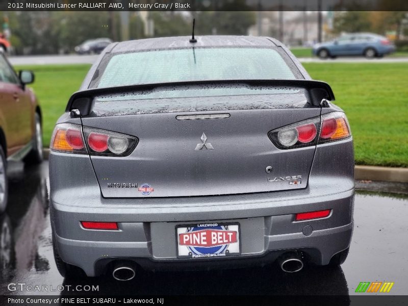 Mercury Gray / Black 2012 Mitsubishi Lancer RALLIART AWD