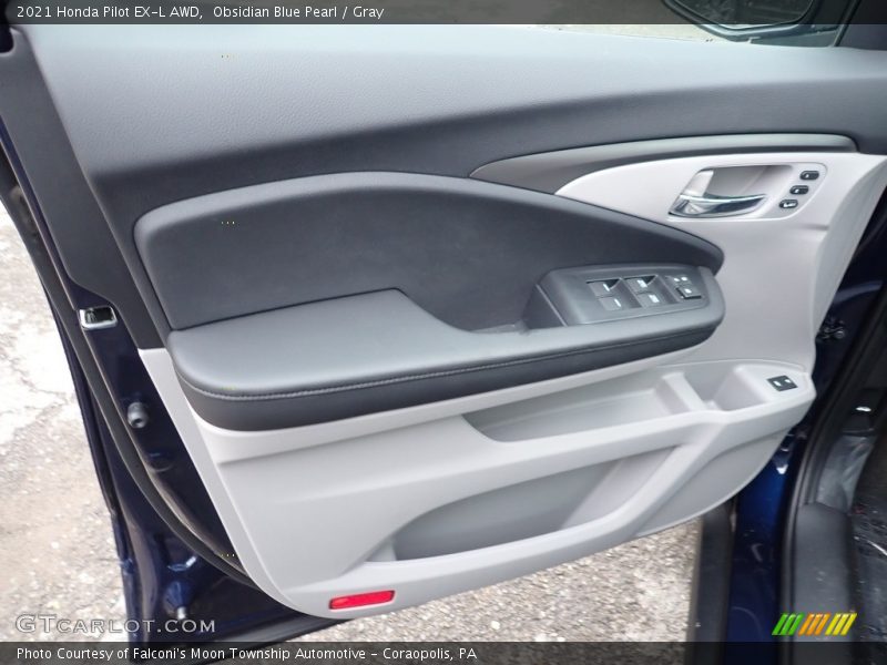 Obsidian Blue Pearl / Gray 2021 Honda Pilot EX-L AWD