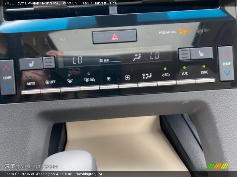 Controls of 2021 Avalon Hybrid XSE