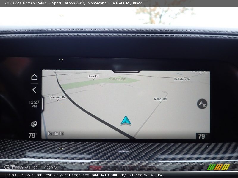 Navigation of 2020 Stelvio TI Sport Carbon AWD
