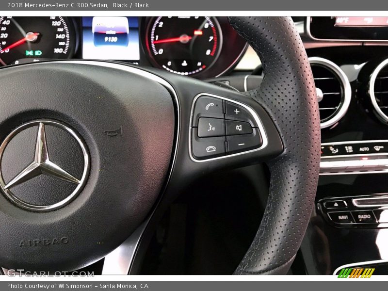 Black / Black 2018 Mercedes-Benz C 300 Sedan