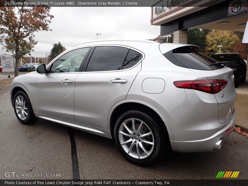 Silverstone Gray Metallic / Crema 2020 Alfa Romeo Stelvio TI Lusso AWD