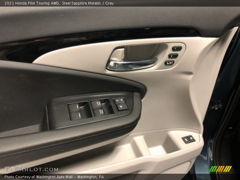 Steel Sapphire Metallic / Gray 2021 Honda Pilot Touring AWD