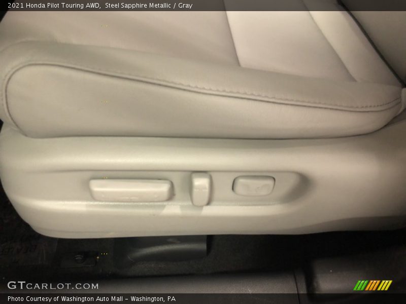 Steel Sapphire Metallic / Gray 2021 Honda Pilot Touring AWD