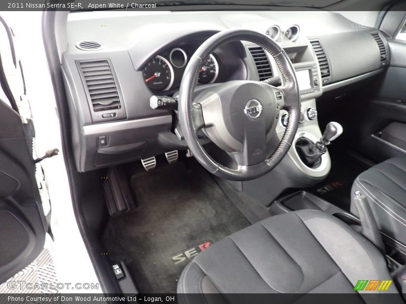  2011 Sentra SE-R Charcoal Interior