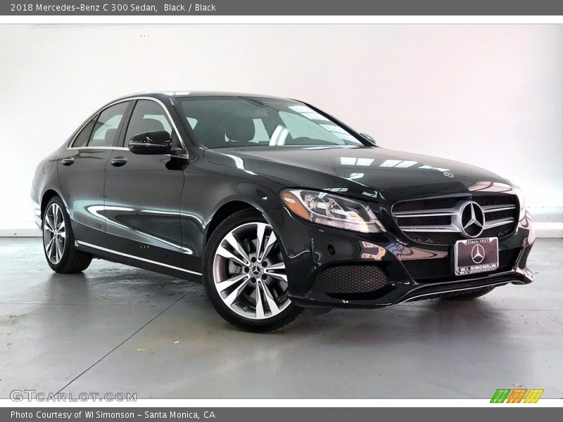 Black / Black 2018 Mercedes-Benz C 300 Sedan