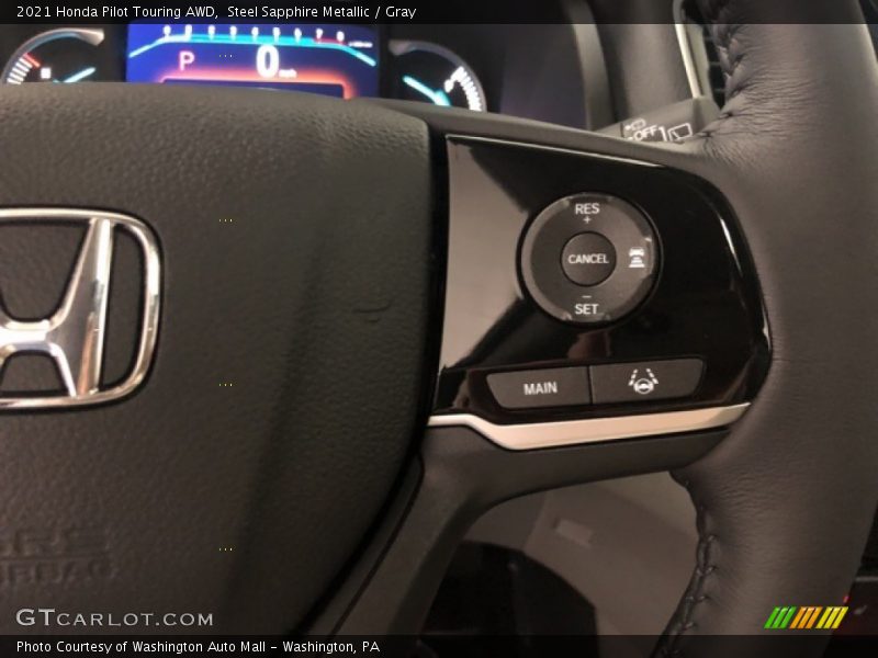 Steel Sapphire Metallic / Gray 2021 Honda Pilot Touring AWD